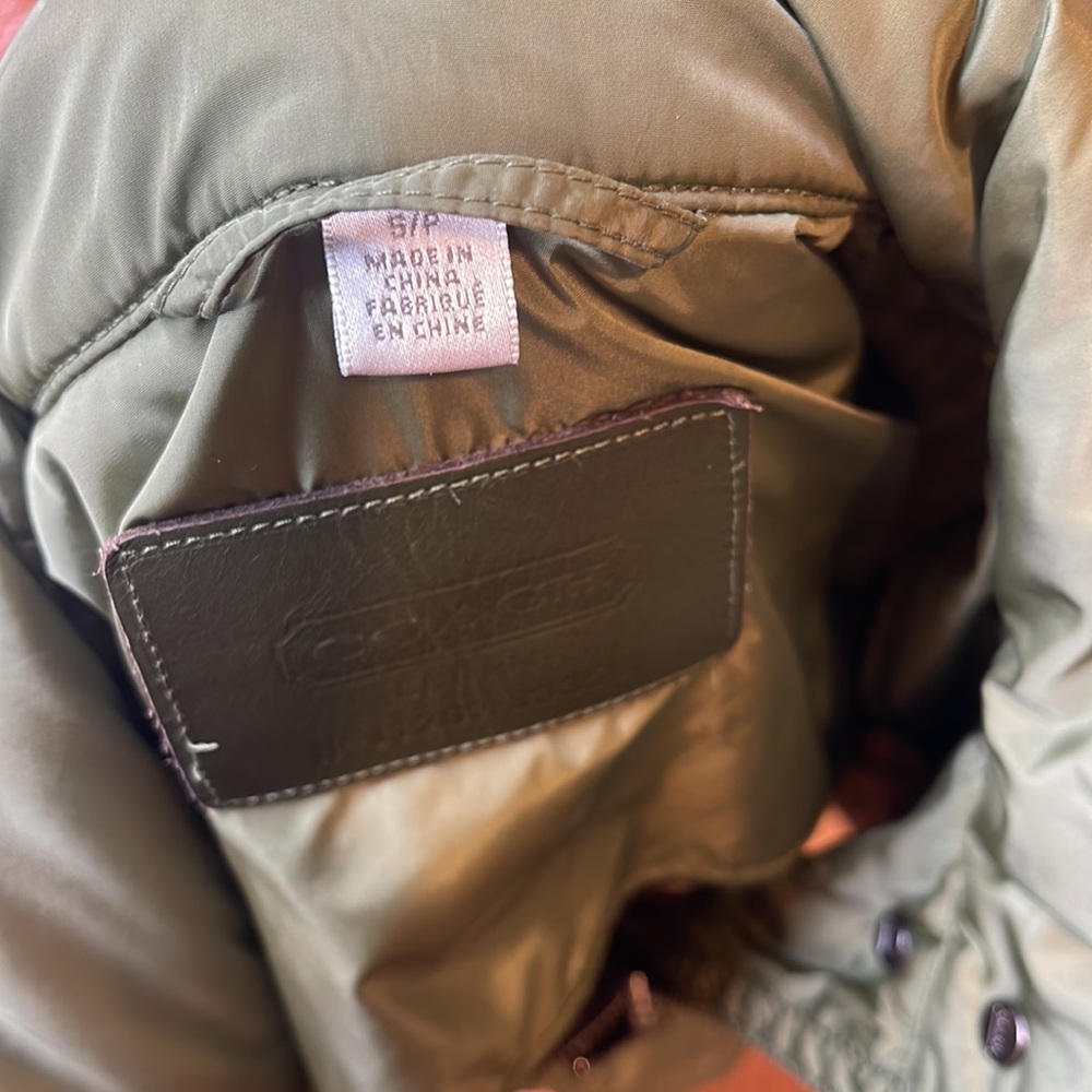 Coach Authentic Women’s Legacy Quilted Jacket Leather Juniper Size Small - Picture 5 of 8